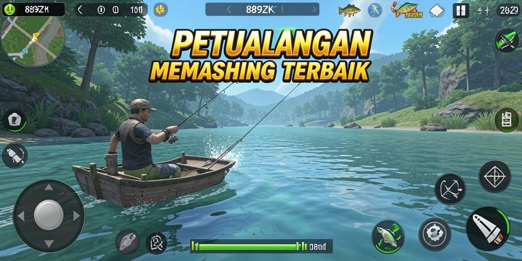 Tampilan permainan memancing yang mendebarkan di 889ZK.